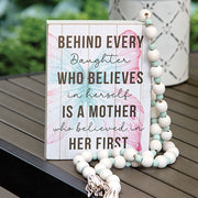 Behind Every Daughter Butterfly Box Sign