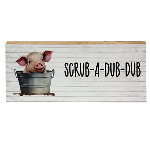 Scrub-A-Dub-Dub Baby Pig Block