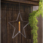Farmhouse Colors Star Taper Holder - 6"  (3 Count Assortment)