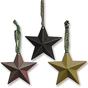 Hanging Star Ornament - 5"  (3 Count Assortment)