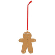 Resin Baby Gingerbread Cookie Ornament with Red Hanger