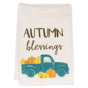 Autumn Blessings Truck Dish Towel