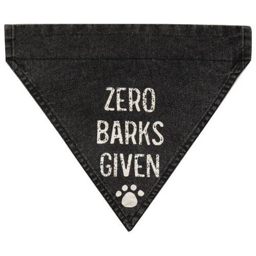 Zero Barks Given Dog Bandana