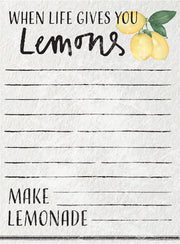 When Life Gives You Lemons Mini Notepad