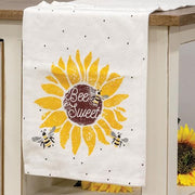 Bee Sweet Bees & Sunflower Dish Towel