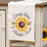 Honey Bees & Flowers Please Dish Towel