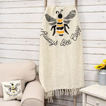 Always Bee Cozy Sunflower Throw Blanket