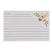Floral Recipe Cards (24 Pack)