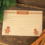 Gingerbread Man Recipe Cards (24 Pack)