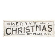 Merry Christmas - Joy Peace Love Sign