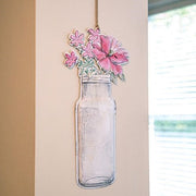Floral Vase Metal Hanging Sign