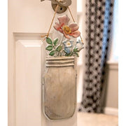 Floral Jar Metal Hanging Sign