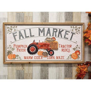 Fall Market Tractor Wood Sign