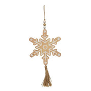 Cutout Snowflake Wood Ornament