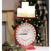 North Pole Baking Company Red Metal Scale