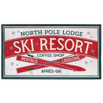 North Pole Lodge Ski Resort Metal Sign