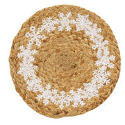 Snowflake Ring Jute Trivet