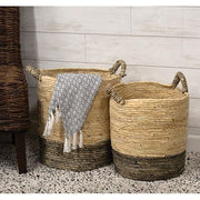 Extra Large Corn Husk Baskets (Set of 2)