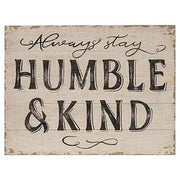 Humble & Kind Distressed Wood Sign