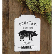 Country Meat Market Metal Hanging Sign