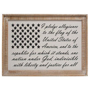 I Pledge Allegiance To The Flag Framed Sign