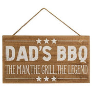 Dad's BBQ Wood Hanging Sign