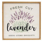Fresh Cut Lavender Framed Sign