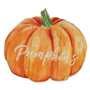 Fall Watercolor Pumpkin Wood Sign  (3 Count Assortment)