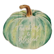 Fall Watercolor Pumpkin Wood Sign  (3 Count Assortment)