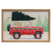 Home For The Holidays Truck Wood Sign