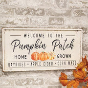 Welcome To The Pumpkin Patch Metal Sign