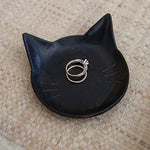 Black Cat Resin Trinket Tray