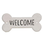 Dog Bone Welcome Metal Sign