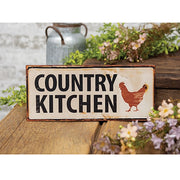 Country Kitchen Metal Sign