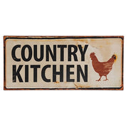 Country Kitchen Metal Sign