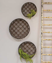 Woven Tobacco Baskets  (Set of 3)