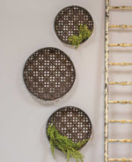 Woven Tobacco Baskets  (Set of 3)