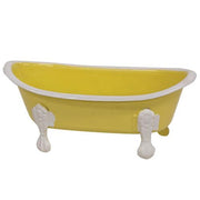 Yellow Iron Bathtub Soap Dish