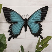 Blue Butterfly Metal Wall Decor
