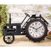 Farmhouse Black Tractor Clock