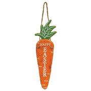 Easter Carrots Hanging Metal Sign  (3 Count Assortment)