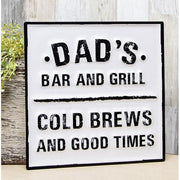 Dad's Bar & Grill Metal Sign
