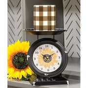 Vintage Sunflower Old Town Scale Clock