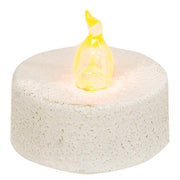 White Cement Mini Timer Tealight