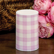 Pink Buffalo Check Timer Pillar - 3"x5"