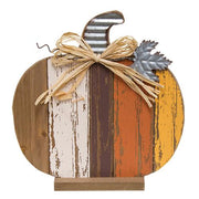 Harvest Slat Pumpkin - 11"