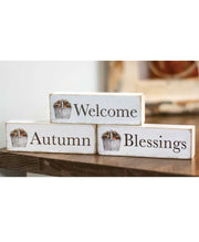 Welcome, Autumn, Blessings Block (3 Count Assortment)