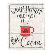 Warm Hearts Hot Cocoa Pallet Easel Sign
