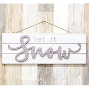 Sparkle Let It Snow Pallet Sign