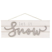 Sparkle Let It Snow Pallet Sign